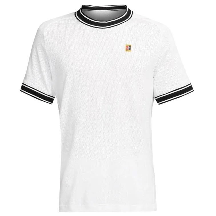 NikeCourt Heritage Men's Short-Sleeve White Tennis Top