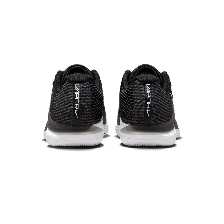 NikeCourt Zoom Vapor 12 Hard Court Black, White, and Smoke Grey Men's Tennis Shoes
