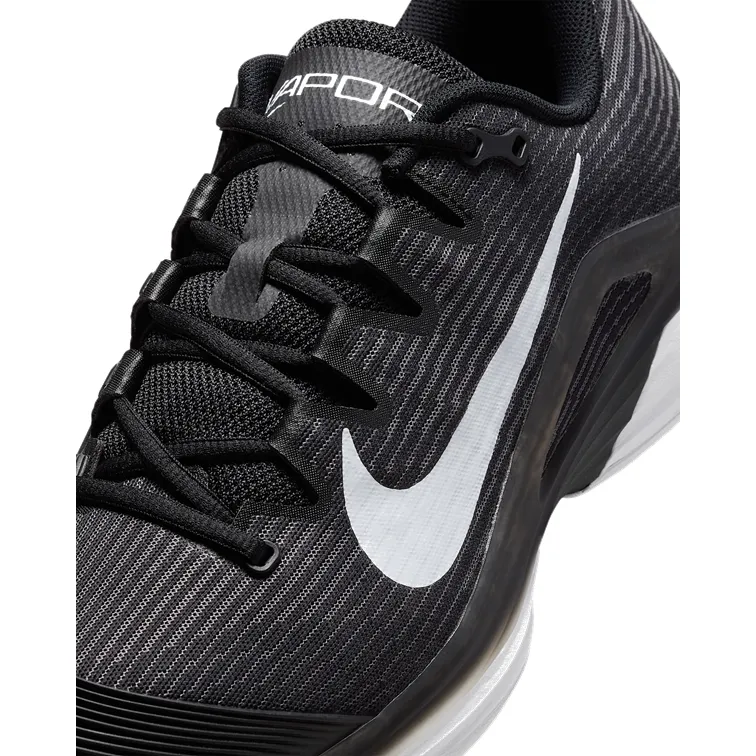 NikeCourt Zoom Vapor 12 Hard Court Black, White, and Smoke Grey Men's Tennis Shoes