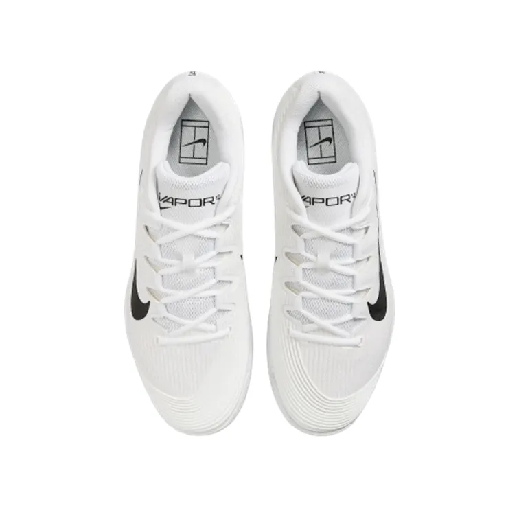 NikeCourt Zoom Vapor 12 White & Black Hard Court Men's Tennis Shoes