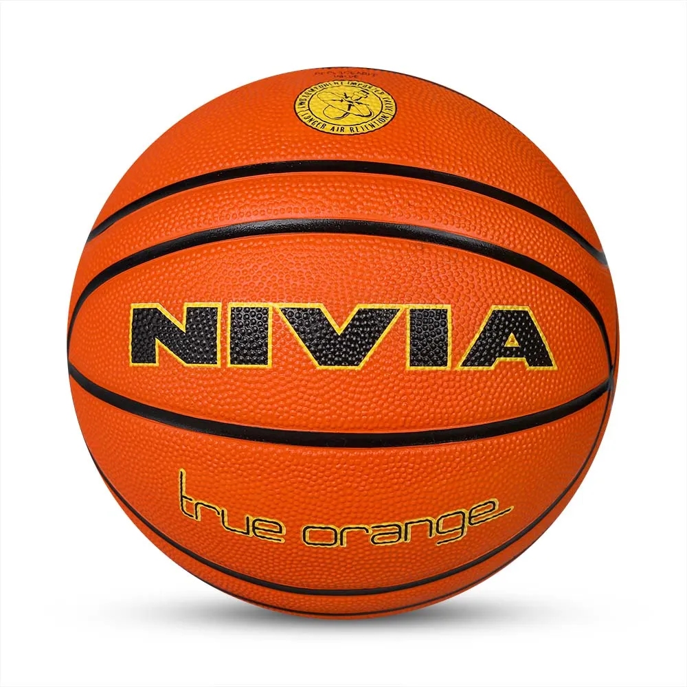 NIVIA TRUE ORANGE, Training Ball, 14 Panels, Durable Rubber Cover Molded with Pebbled Texture , Butyl ThreadwoundedBladder, Training Ball Standard, Made for Training Sessions , to Play on All Indoor & Outdoor Surfaces