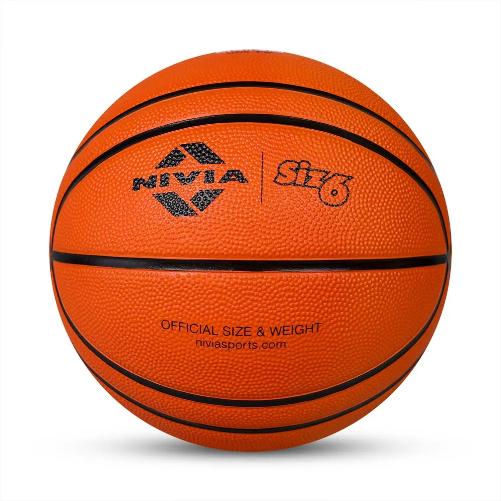 NIVIA TRUE ORANGE, Training Ball, 14 Panels, Durable Rubber Cover Molded with Pebbled Texture , Butyl ThreadwoundedBladder, Training Ball Standard, Made for Training Sessions , to Play on All Indoor & Outdoor Surfaces
