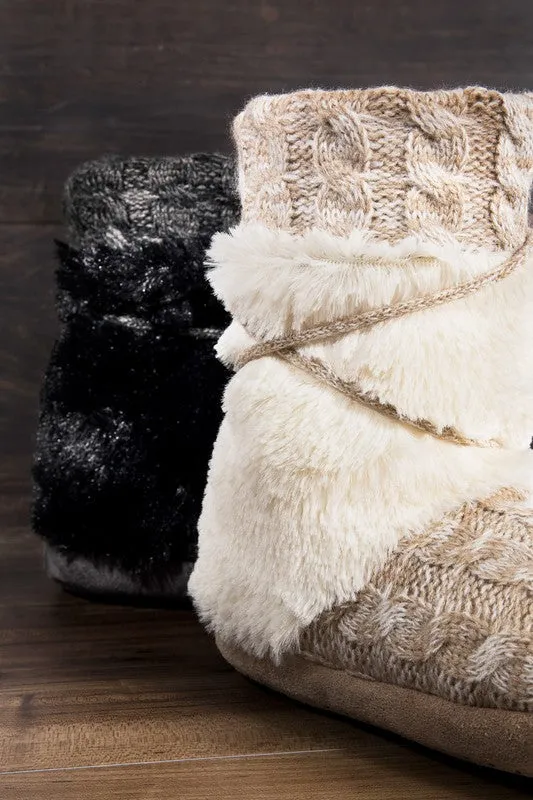 NORTHSTAR POM POM SLIPPER IVORY