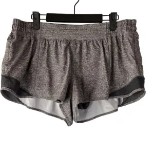NWT LULULEMON Hotty Hot Low-Rise Lined Short 2.5&quot; Heathered Black Sz 14