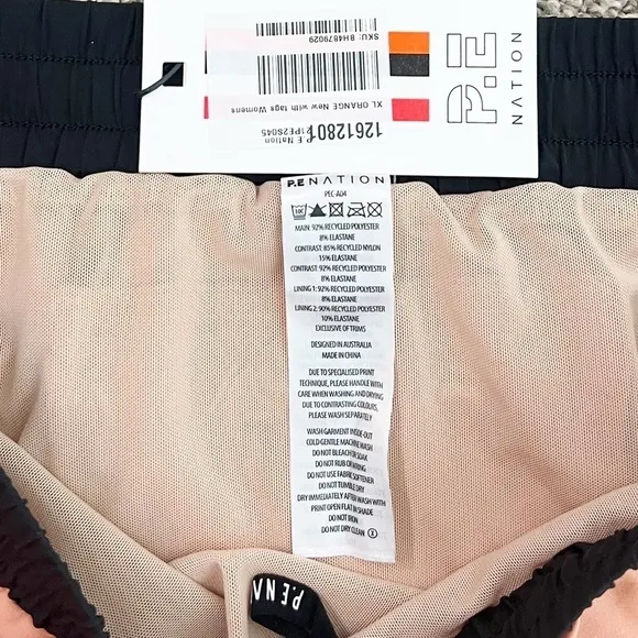 NWT P.E Nation Diamond Press Athletic Shorts in Coral Pink