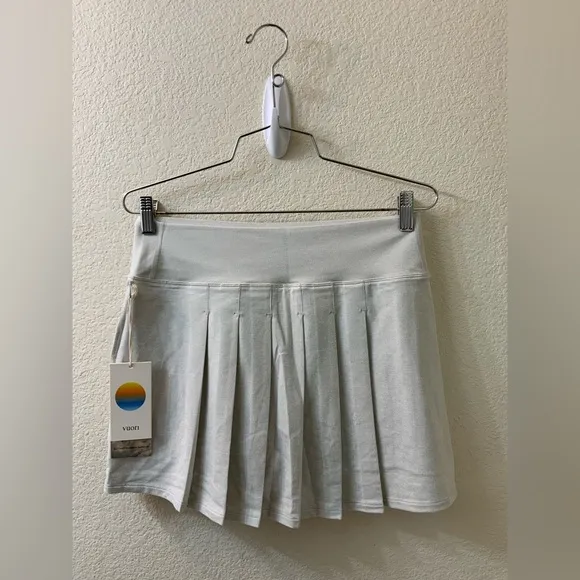 NWT Vuori Halo Performance Skirt | Salt Heather Tennis Skirt