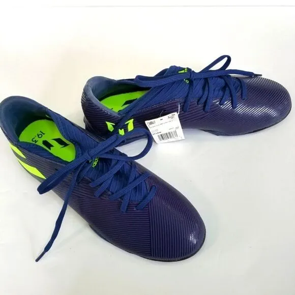 NWT Adidas Nemeziz Messi Tango 19.3 TF Cleats Tech Ink/Signal Green/Glory Purple
