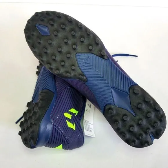 NWT Adidas Nemeziz Messi Tango 19.3 TF Cleats Tech Ink/Signal Green/Glory Purple