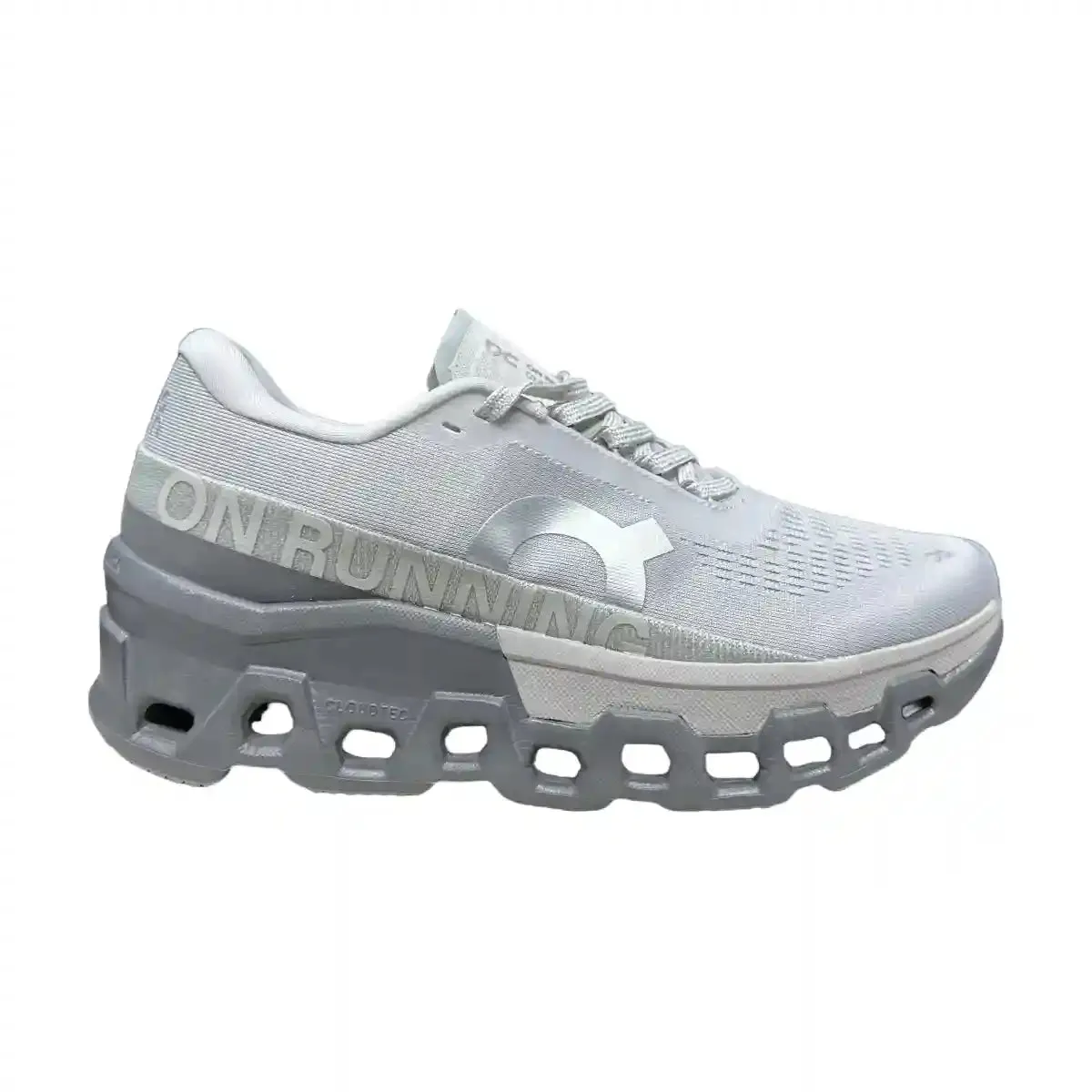On Cloudmonster 2  Women's  White/Gray