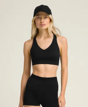 On-Point Cross Back Bra - Black