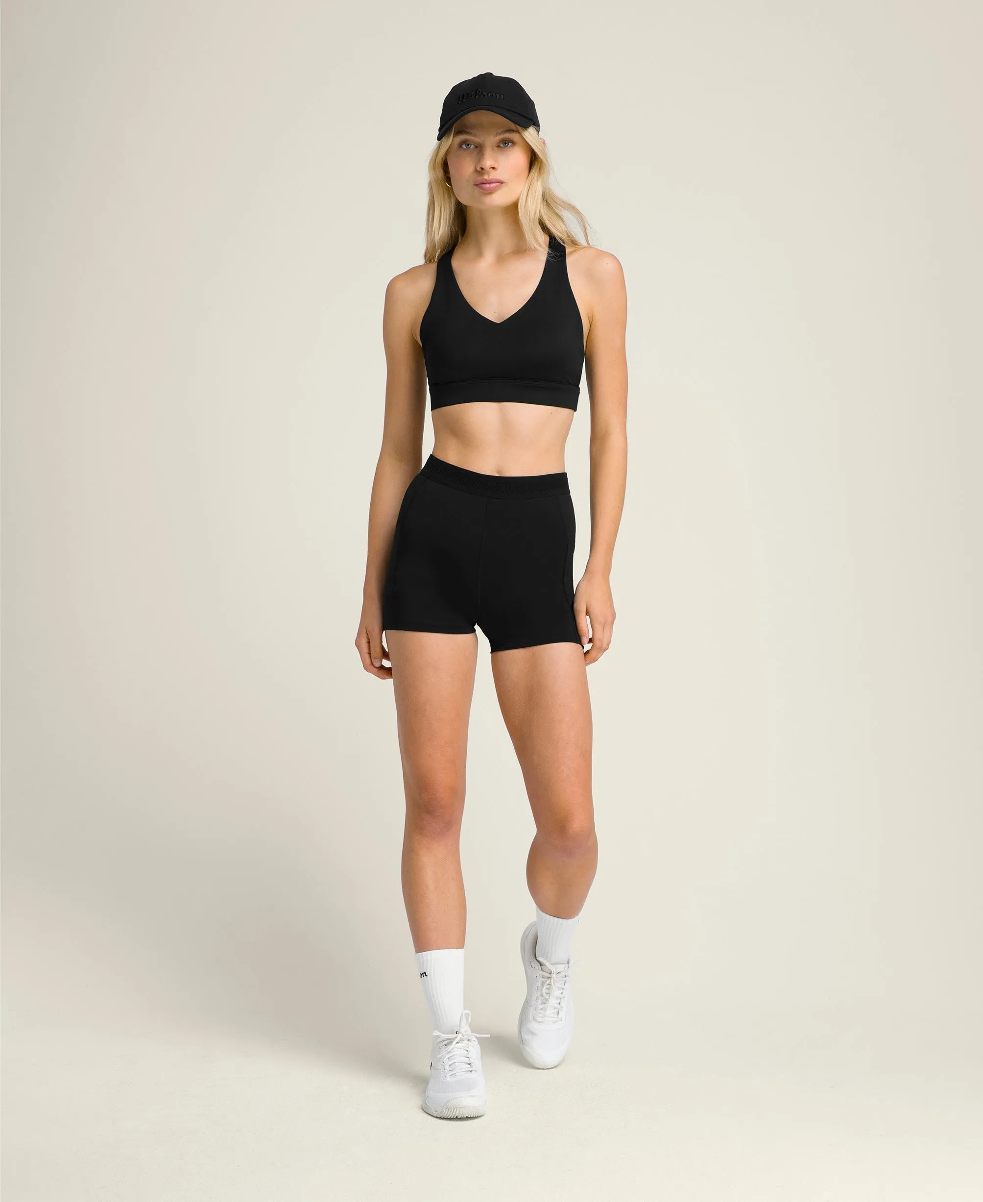 On-Point Cross Back Bra - Black