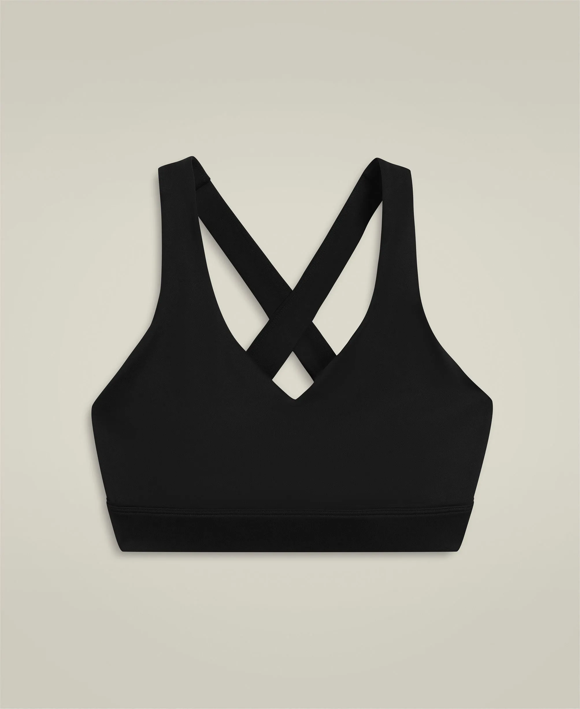 On-Point Cross Back Bra - Black