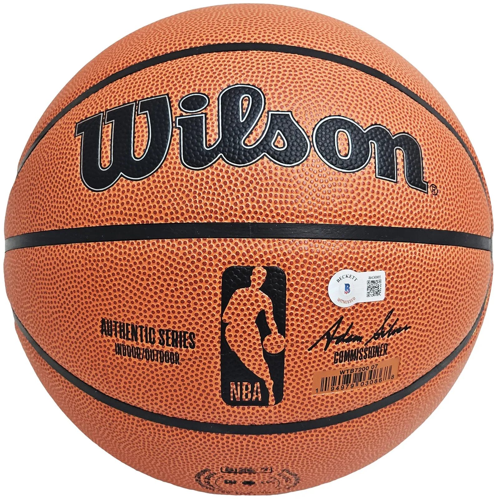 PATRICK EWING AUTOGRAPHED AUTHENTIC BASKETBALL KNICKS BECKETT 214817