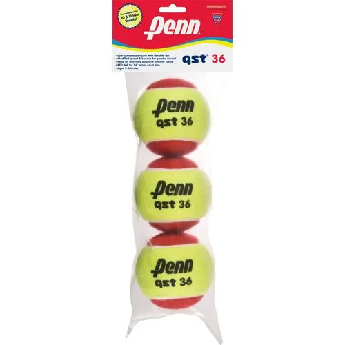Penn QST 36 Red Tennis Balls Case - 8 Polybags/ 24 Balls