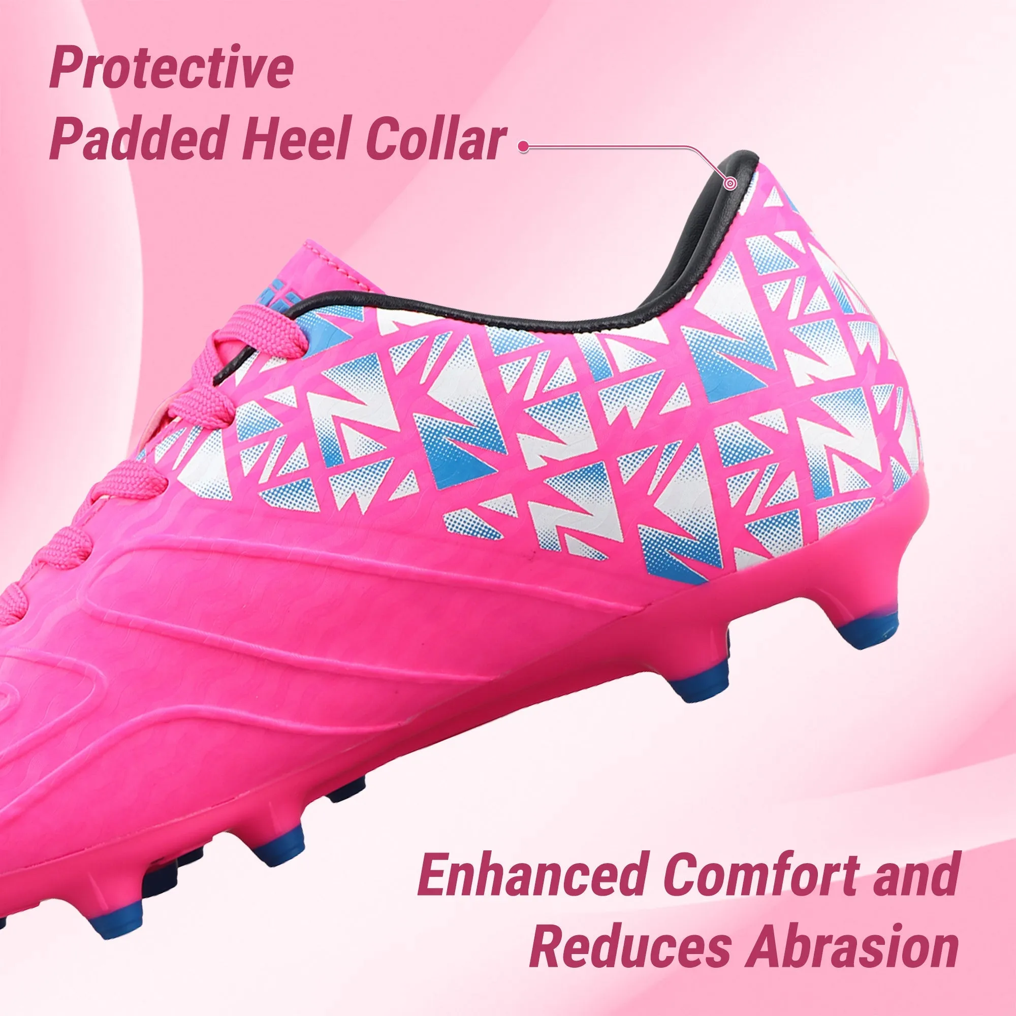 Pismo Junior Firm Ground Soccer Cleats - Pink
