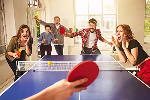 Play22 Ping Pong Paddle Set - 4 Table Tennis Paddles and 8 Ping Pong Balls and Portable Gift Case - Best Gift for Boys and Girls, Adults - Great for Indoor Or Outdoor Play – Speed, Control and Spin