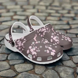 Plum Sakura Clogs