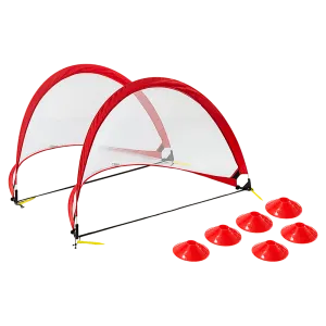 Portable Kids Soccer Goal Set with Cones - ONLINE ONLY