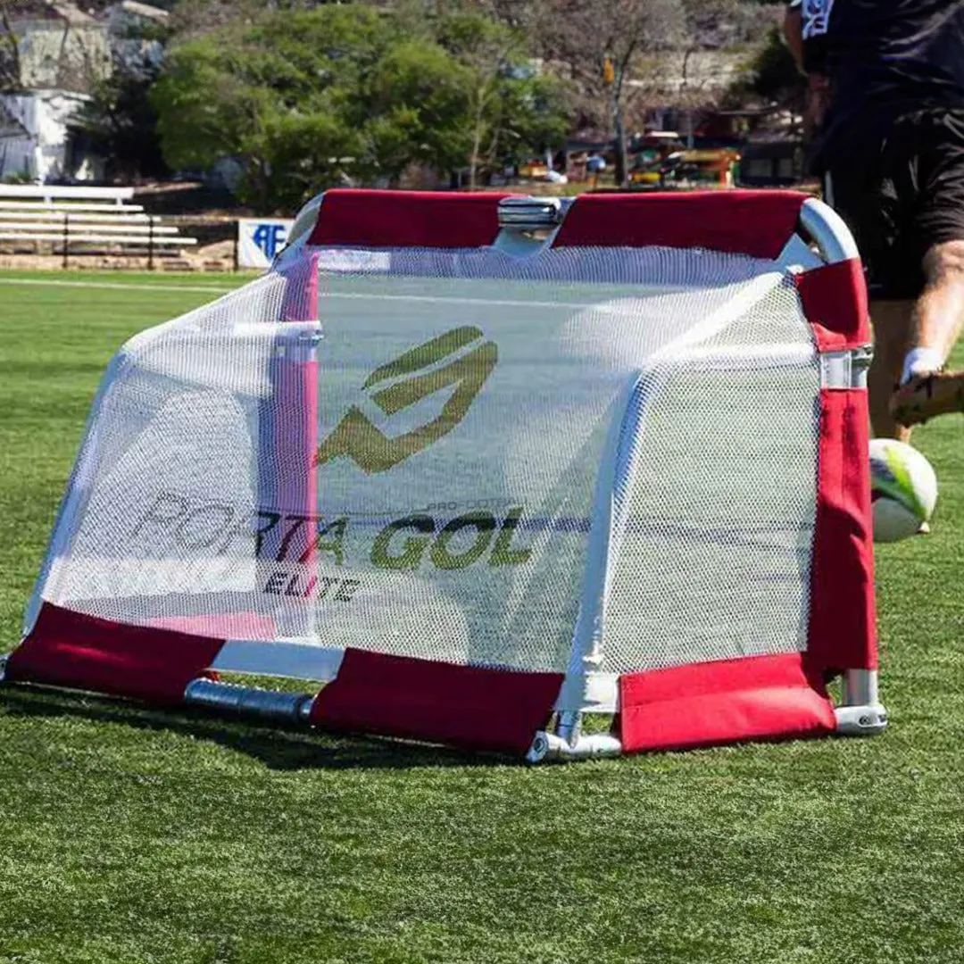 PORTAGOL Elite Folding Aluminium Goal 2m x 1m - Sets up in Seconds