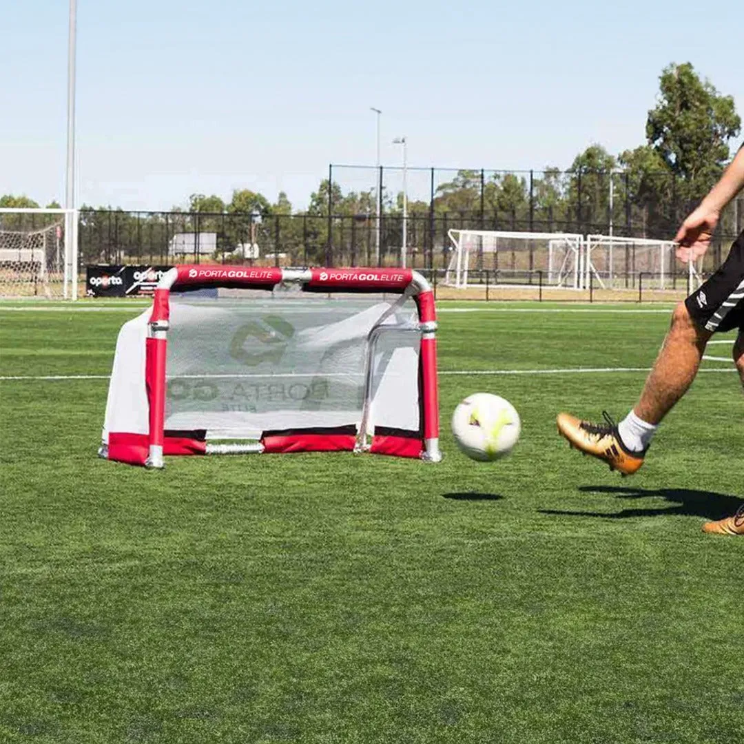 PORTAGOL Elite Folding Aluminium Goal 2m x 1m - Sets up in Seconds