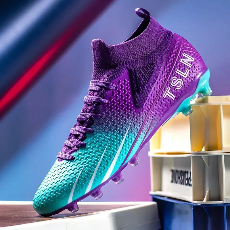 Premium Golden Messi Soccer Cleats/Womens/Mens/Youth