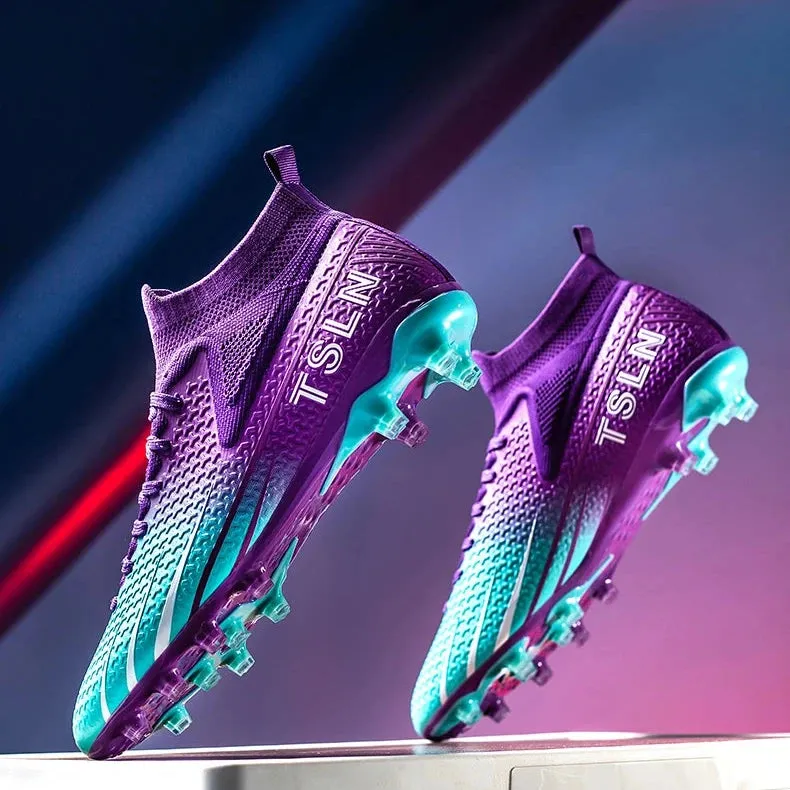 Premium Golden Messi Soccer Cleats/Womens/Mens/Youth