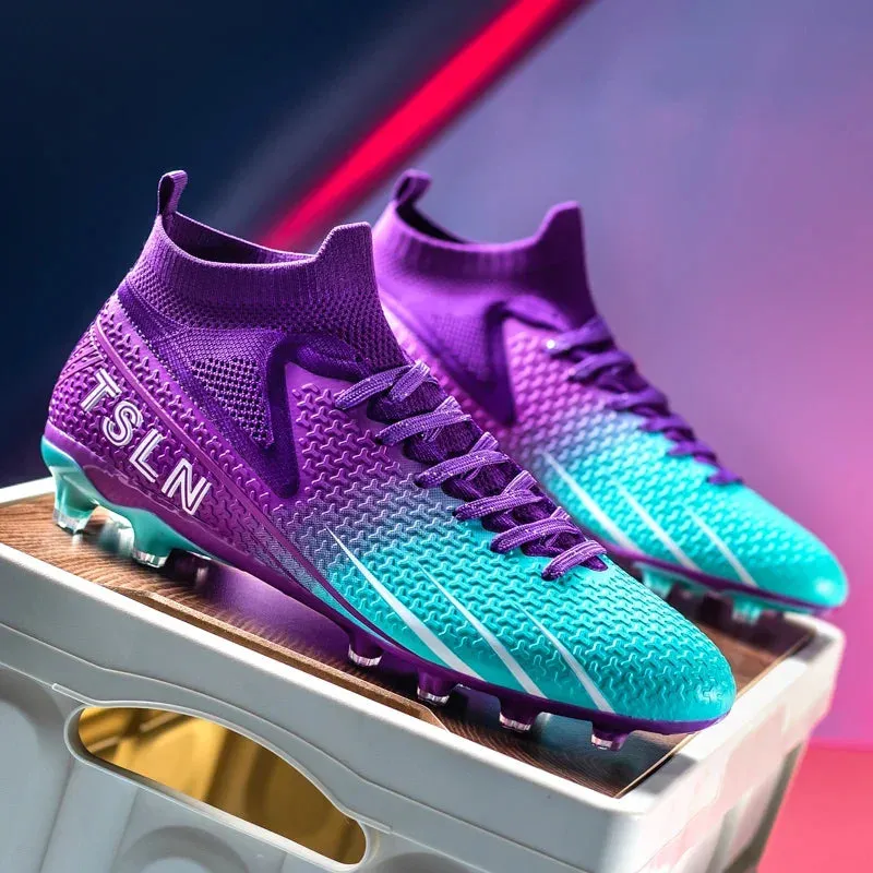 Premium Golden Messi Soccer Cleats/Womens/Mens/Youth