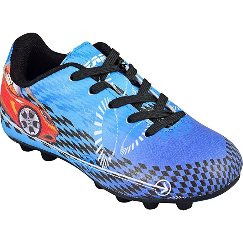 Racer Firm Ground Soccer Shoes - Blue/Red