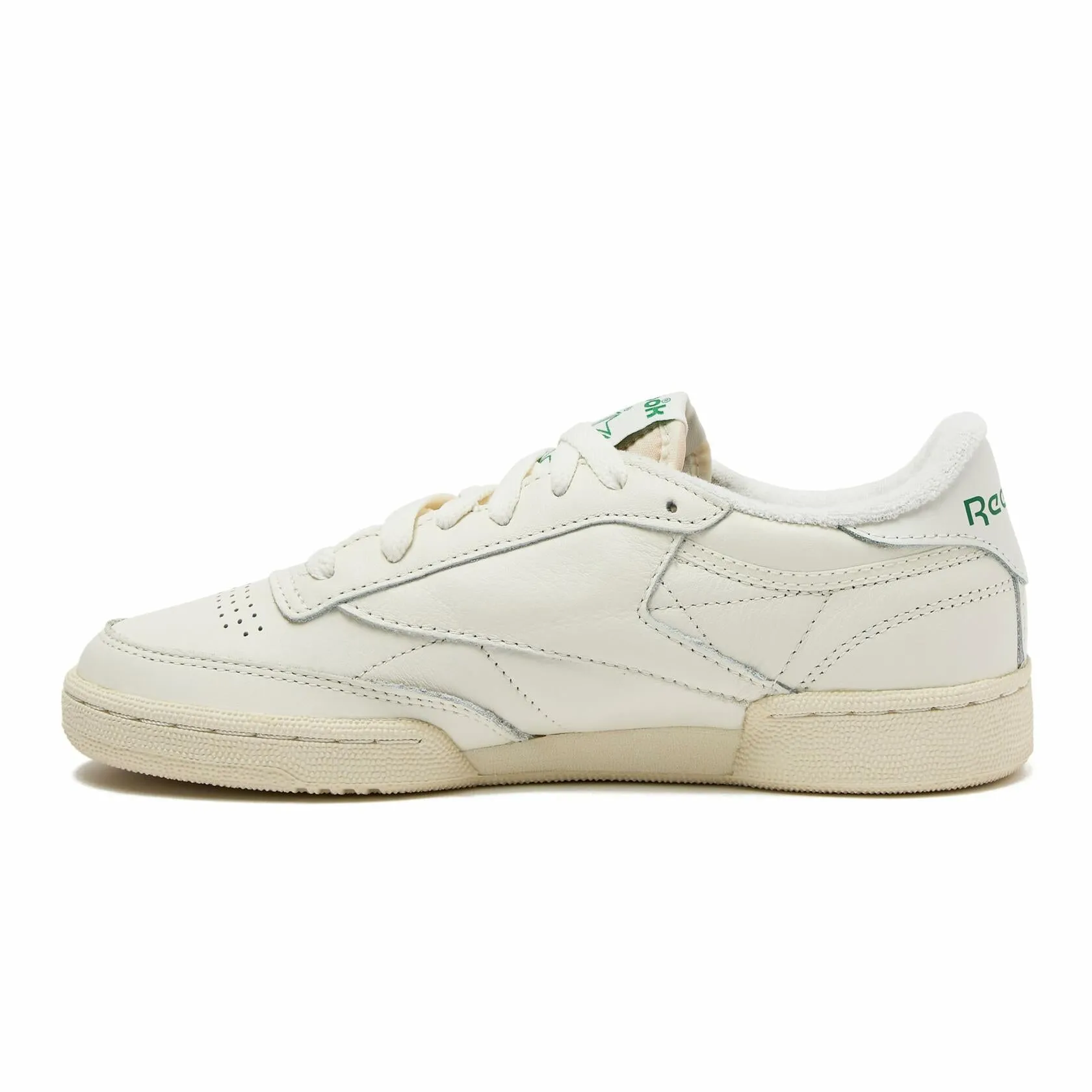 Reebok Club C 85 Vintage Tennis Sneakers, Casual White Womens Shoes 9.5, - Good
