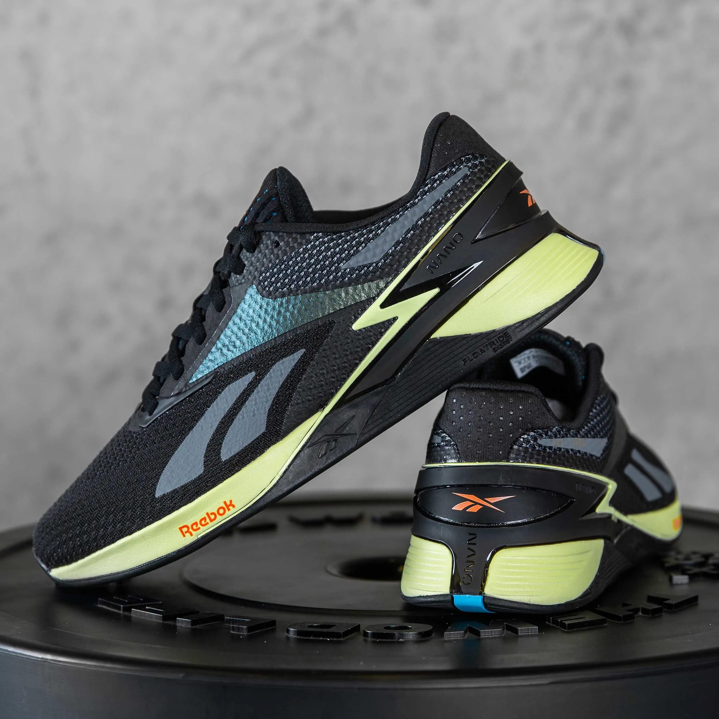 Reebok - Nano X3 - Men's - CORE BLACK/ENERGY GLOW/SMASH ORANGE