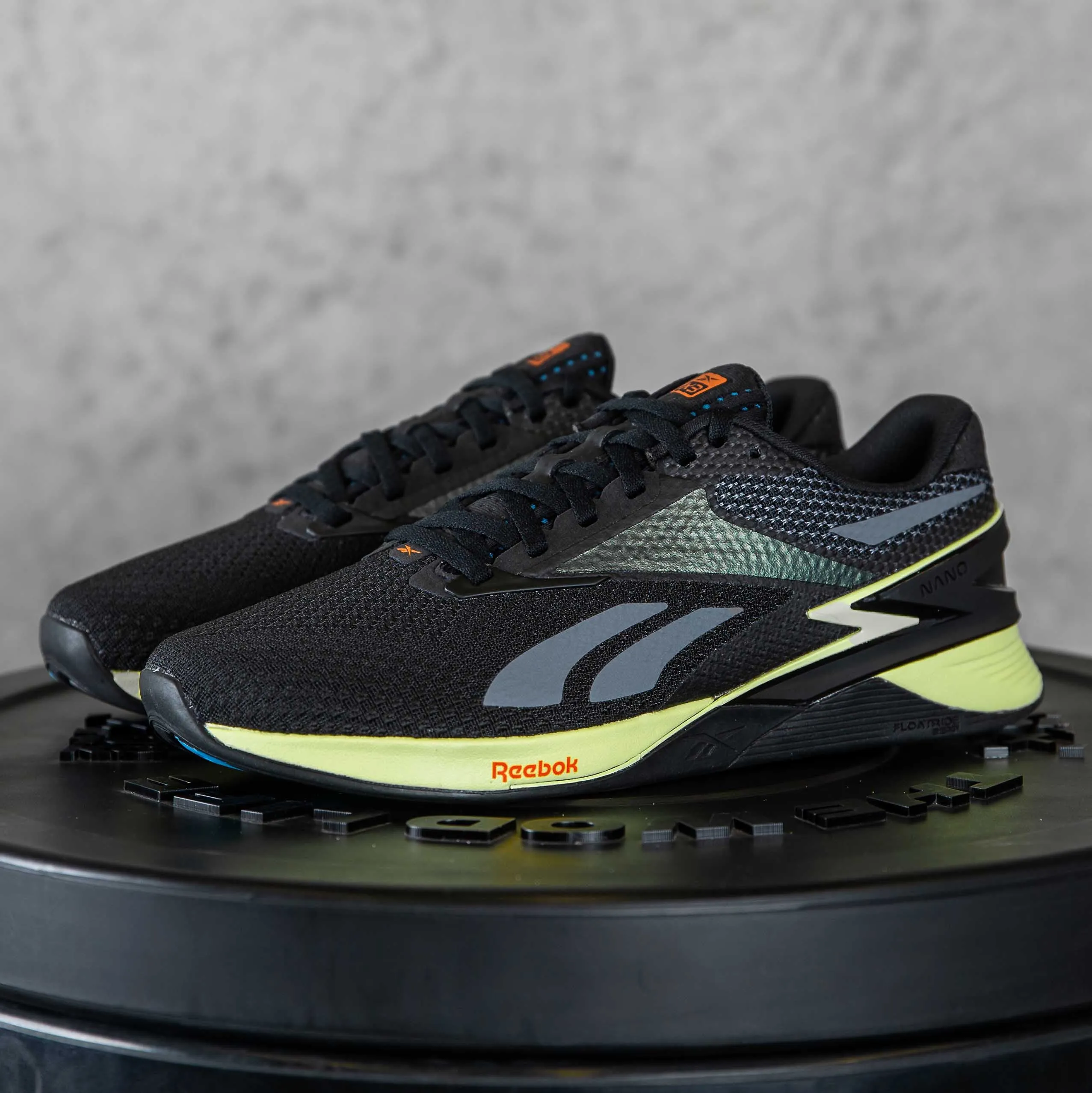 Reebok - Nano X3 - Men's - CORE BLACK/ENERGY GLOW/SMASH ORANGE