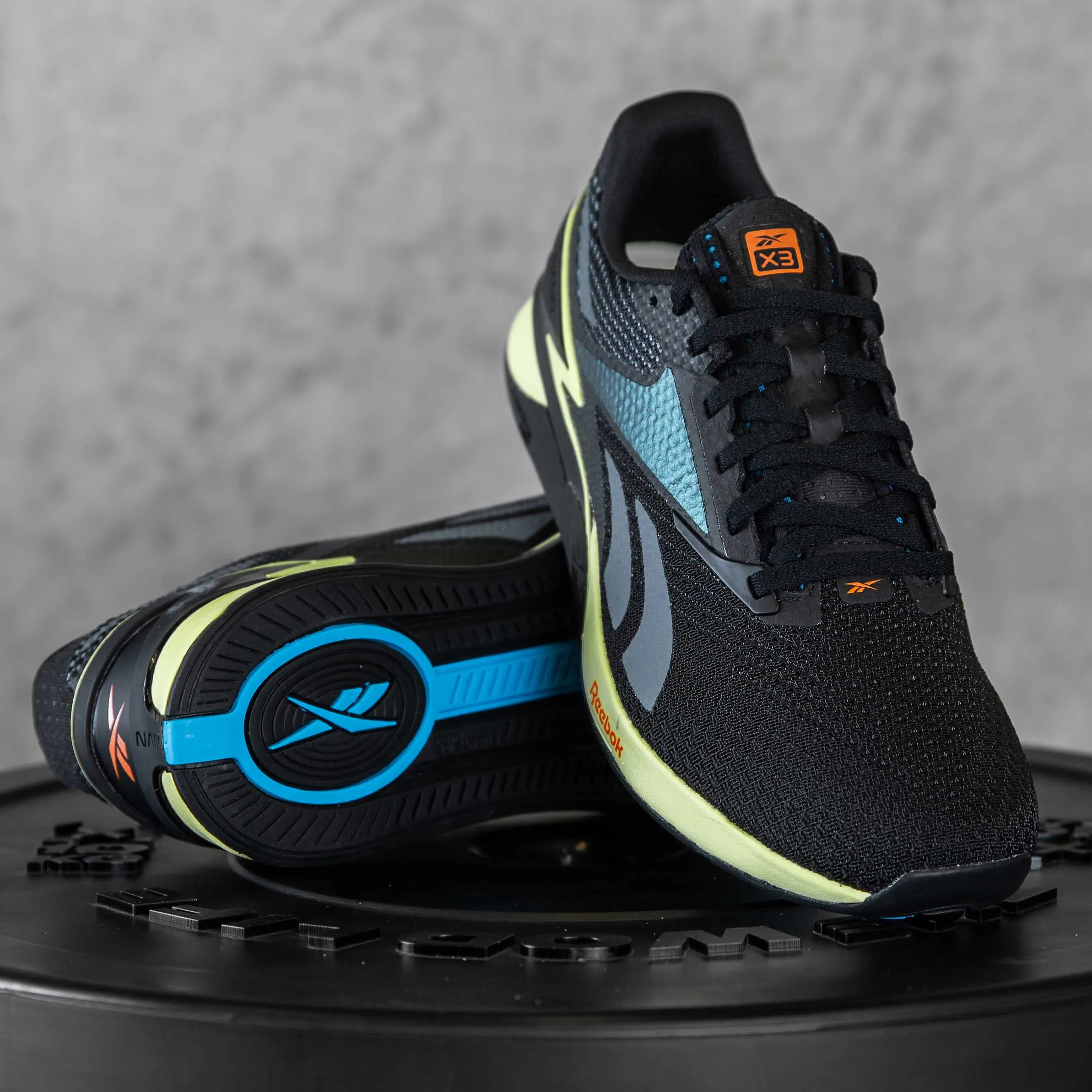 Reebok - Nano X3 - Men's - CORE BLACK/ENERGY GLOW/SMASH ORANGE