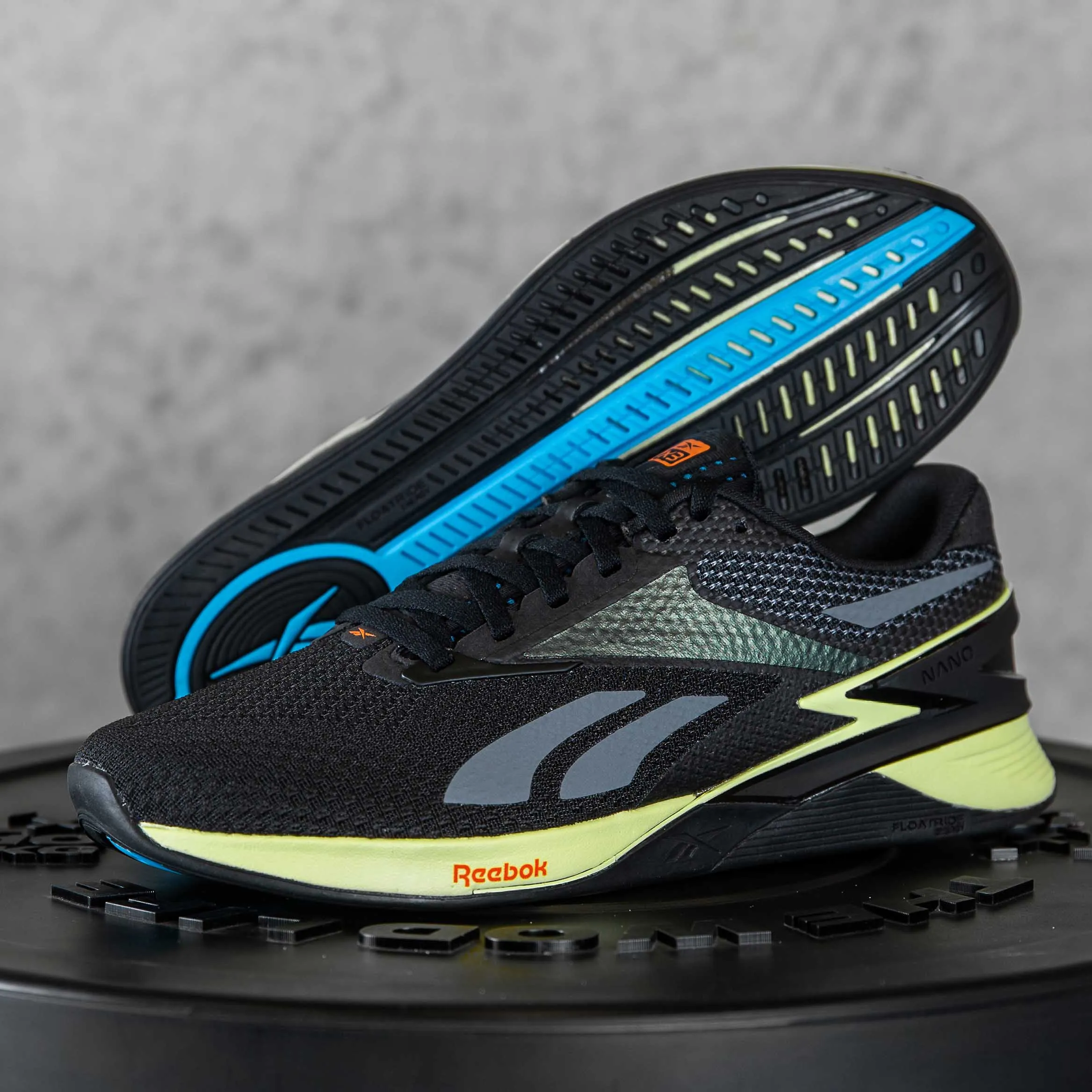 Reebok - Nano X3 - Men's - CORE BLACK/ENERGY GLOW/SMASH ORANGE