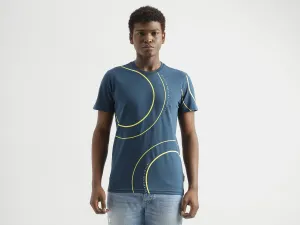 Regular-Fit Round Neck Printed T-Shirt