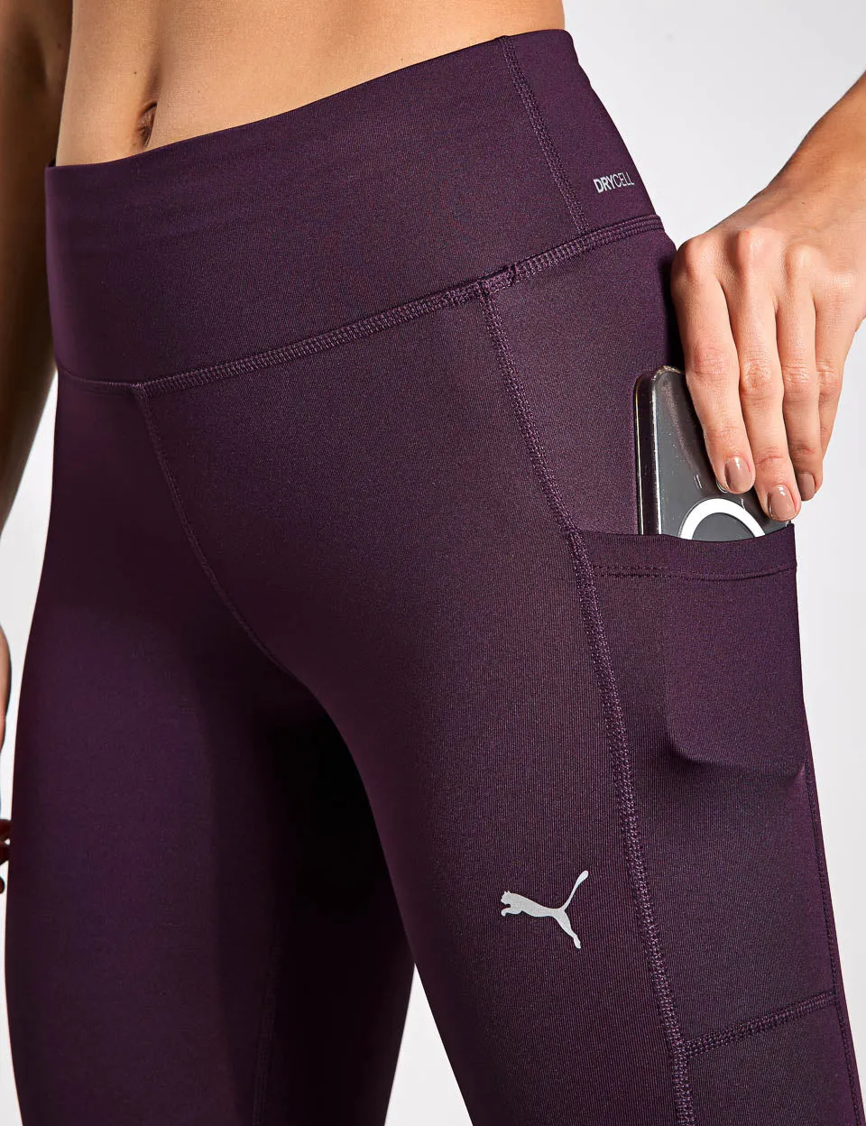 RUN FAV VELOCITY Full-Length Running Tights - Midnight Plum