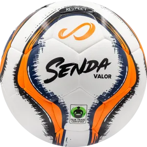 Senda Athletics Valor Premium Match Soccer Ball - White/Orange