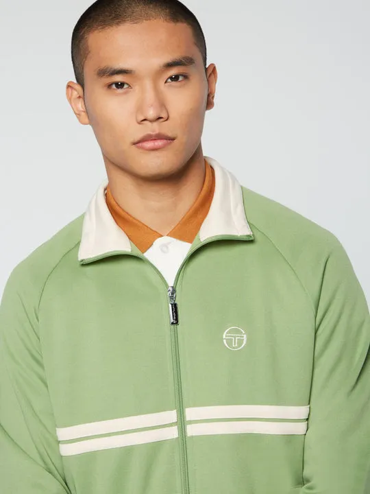 Sergio Tacchini Dallas Tracktop Jade Green/Pearled Ivory