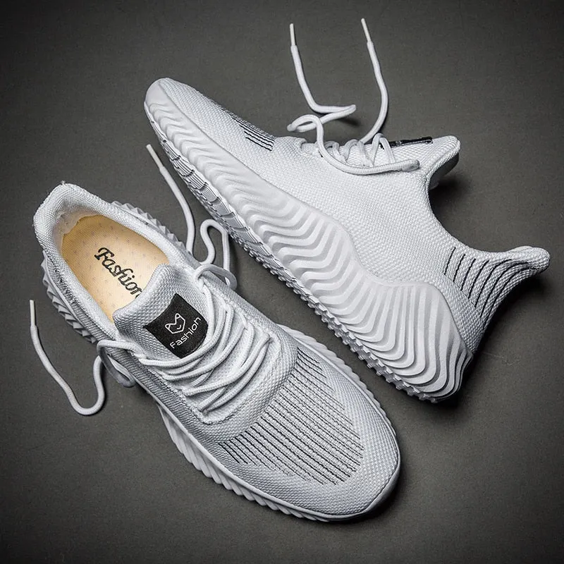 Shoes Breathable Sneakers Gray Lightweight