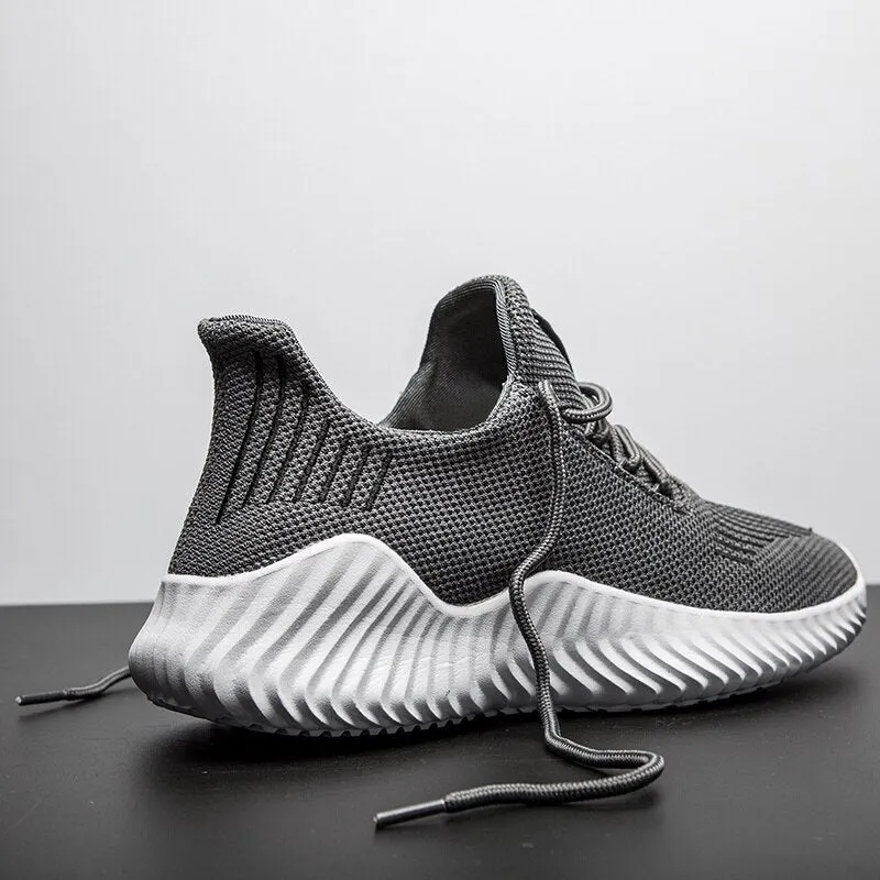 Shoes Breathable Sneakers Gray Lightweight