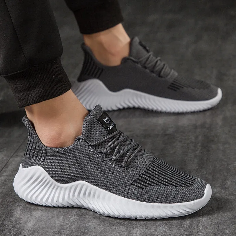 Shoes Breathable Sneakers Gray Lightweight