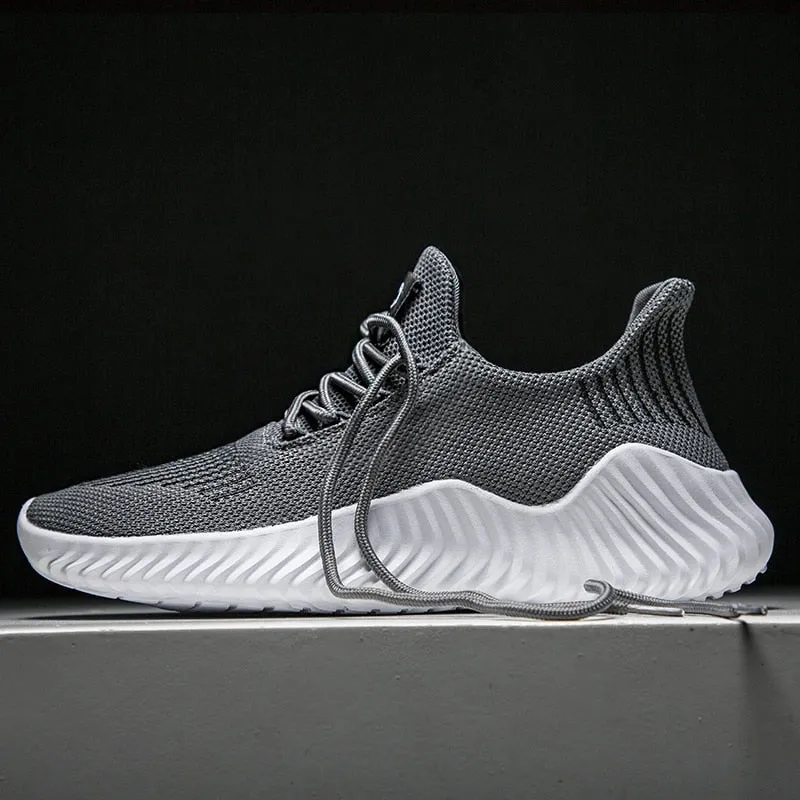 Shoes Breathable Sneakers Gray Lightweight