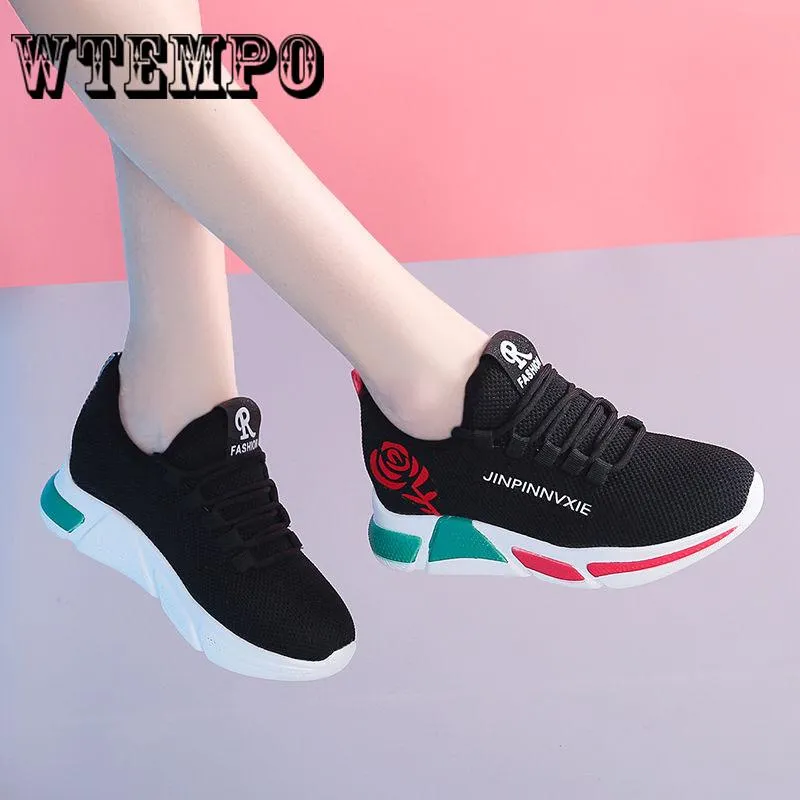 Shoes Women Fashion Women Lady Sport Running Shoes Mesh Cloth Sneakers