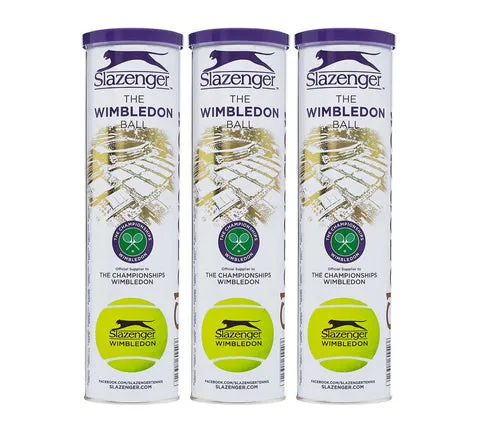 Slazenger Wimbledon Tennis Balls (1 or 3 Cans)
