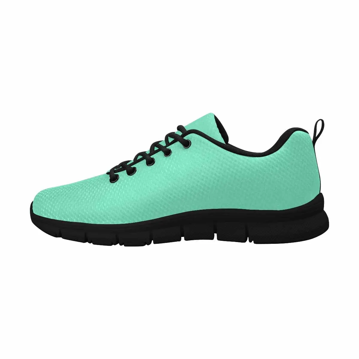 Sneakers for Men - Aquamarine Green Running Shoes by inQue.Style