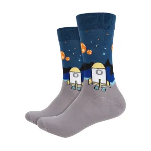 Space Shuttle Printed Crew Length Socks