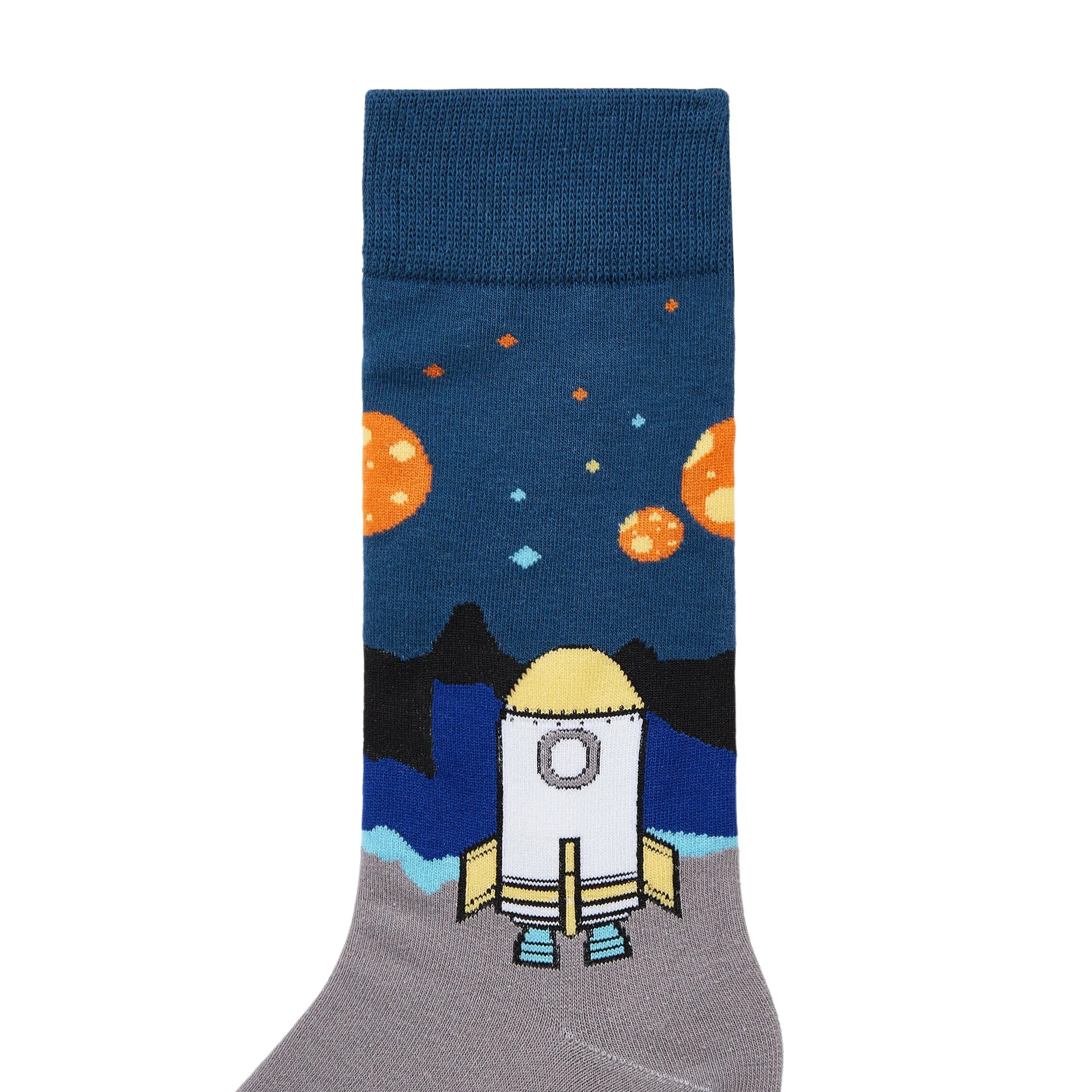 Space Shuttle Printed Crew Length Socks
