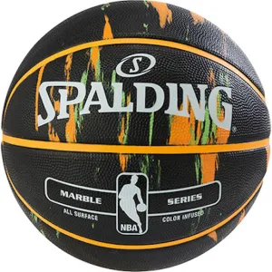 Spalding NBA Marble Outdoor Basketball - Black