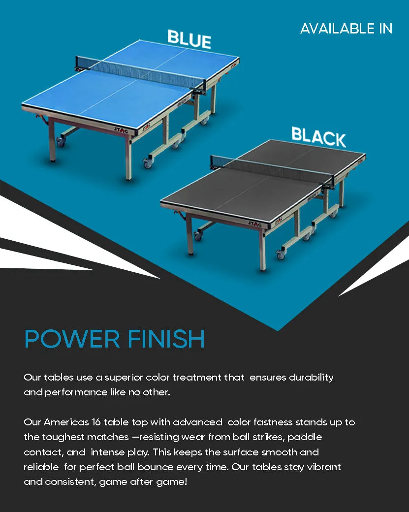 Stag Americas 16 Table Tennis Table 25mm Top ( ITTF-Approved )