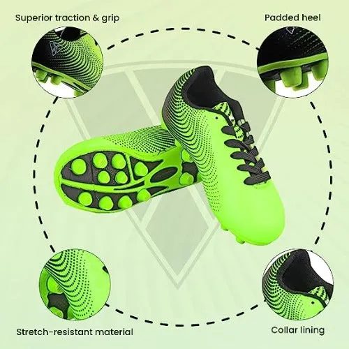 Stealth Firm Ground Soccer Shoes -Green/Black