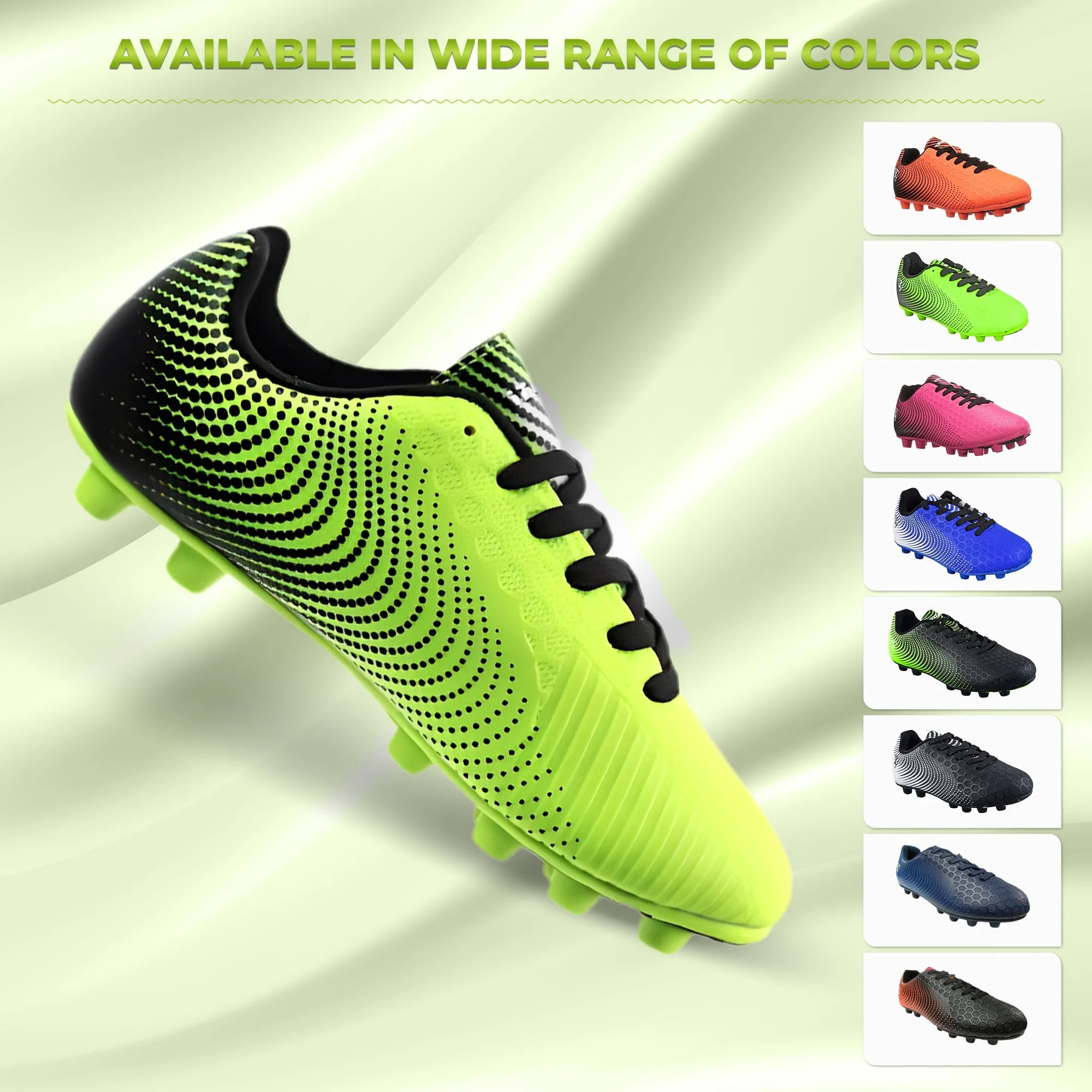 Stealth Firm Ground Soccer Shoes -Green/Black
